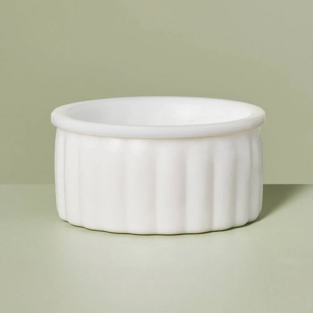 Ribbed Milk Glass Trinket Dish‎ White – Hearth & Hand Magnolia, Target 2023